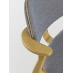 Artek Domus chair, teinté miel - Wow RE bleu/ocre - Prestige nougat, image extra