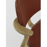 Artek Domus Stuhl, lackierte Eiche - Spectrum Terrakotta - Prestige Cognac, extrabild