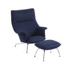 Muuto Doze lounge chair, Balder 782 - chrome