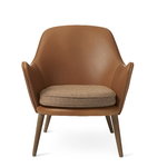 Warm Nordic Dwell armchair, cognac leather - Sprinkles 254