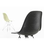 Vitra Eames DSR Fiberglass Chair, Elephant Hide Grey – schwarz