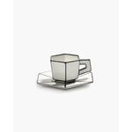 Serax Carte Blanche tasse à espresso avec soucoupe, 2 pcs, blanc, image extra