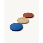 valerie_objects Three Circles tray set, 3 pcs, blue - pink - brown, extra image