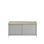 Muuto Enfold sideboard, 124,5 cm, low, oak - grey