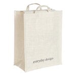 Everyday Design Borsa in juta Helsinki, bianco naturale