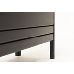 Form & Refine A Line storage bench, 111 cm, black stained oak
