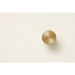 Form & Refine Angle wall hook, brass, large