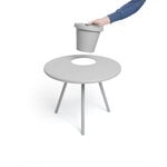 Fatboy Bakkes side table with pot, light grey