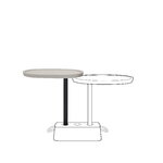 Fatboy Brick's Buddy extra table, light taupe