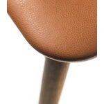 FDB Møbler J48 Stuhl, geräucherte Eiche - Cognac Leder, extrabild