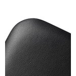 FDB Møbler J48 Stuhl, schwarze Eiche - schwarzes Leder, extrabild