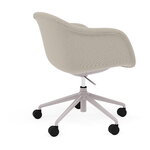 Muuto Fiber Soft silla giratoria, elevación, inclinación, ruedas, SteelcutTrio213, imagen extra