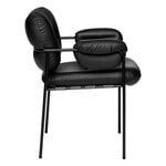 Fogia Bollo stol, svart läder - svart