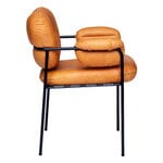 Fogia Bollo chair, cognac leather - black