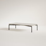 FORMARKIVET Dapple coffee table, rectangle, black - Medium Moleanos limestone, extra image