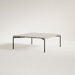 FORMARKIVET Dapple coffee table, square, black - Medium Moleanos limestone, view 3