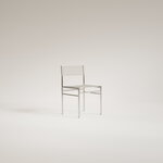 FORMARKIVET Ferra chair, steel - warm grey leather, extra image