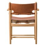 Fredericia The Spanish Dining Chair with armrests, cognac leather - oiled o