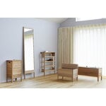Form & Refine A Line storage bench, 68 cm, white oak