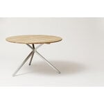 Form & Refine Frisbee Tisch, 120 cm, Eiche weiß