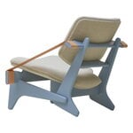 Fasetti Jumbo lounge chair, dove grey  - Coda natural white