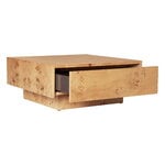 Ferm Living Mesa de centro Burl Storage, raíz natural, imagen extra