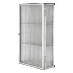 Ferm Living Haze wall cabinet, vetro scanalato, acciaio inossidabile spazzolato, immagine extra