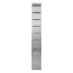 Ferm Living Lager wall shelf, tall, aluminium, extra image