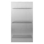 Ferm Living Lager wall shelf, triple, small, aluminium, extra image