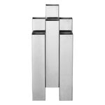 Ferm Living Tessera vase, mirror polished stainless steel, view 3