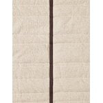 Ferm Living Vari quilted bedspread, double, 230 x 260 cm,  natural - dark chocolate, extra image