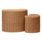 Ferm Living Willora braided storage, set of 2, natural rattan, extra image