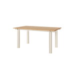 Ferm Living Atura dining table, 90 x 160 cm, light cashmere - natural oak veneer, extra image