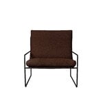 Ferm Living Desert fauteuil 1 place, noir - Pure Bouclé châtaigne, image extra