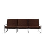 Ferm Living Desert 3-seater sofa, black - Pure Bouclé chestnut, extra image