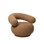 Ferm Living Orbo Lounge-Sessel, tan Raw Bouclé, extrabild