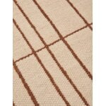 Ferm Living Sen matto, 140 x 200 cm, parchment - chestnut, tuotteen lisäkuva