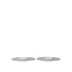 Ferm Living Sonae Dessertteller, 22 cm, Set aus 2, grau - weiß, extrabild