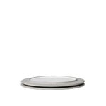 Ferm Living Sonae Dessertteller, 22 cm, Set aus 2, grau - weiß, extrabild