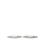 Ferm Living Sonae Teller, 25 cm, Set aus 2, grau - weiß, extrabild