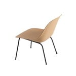 Muuto Poltrona Fiber, gambe in tubolare, ocra - nero