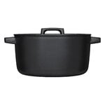 Fiskars Folken casserole with lid, 4 L, black, extra image