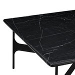 Wendelbo Floema sohvapöytä, neliö, musta - musta marmori