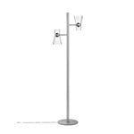 Flos Nocturne 2 floor lamp, cone, silver, extra image