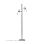 Flos Nocturne 2 floor lamp, cone, silver, extra image