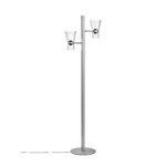 Flos Nocturne 2 floor lamp, cone, silver, extra image