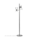 Flos Nocturne 2 floor lamp, cone, silver, extra image