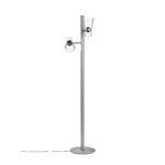 Flos Nocturne 2 floor lamp, cone, silver, extra image