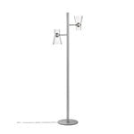Flos Nocturne 2 floor lamp, cone, silver, extra image