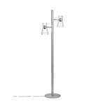 Flos Nocturne 2 floor lamp, cone, silver, extra image